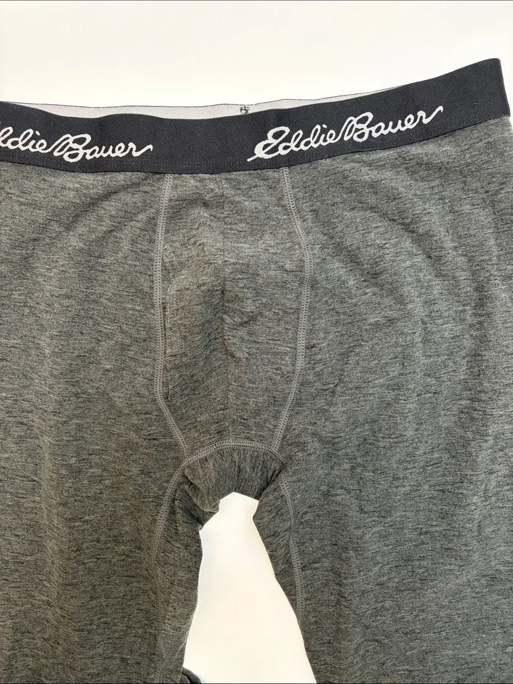 Eddie Bauer Mens Midweight Thermal Base Layer Set Winter Cold Weather Charcoal